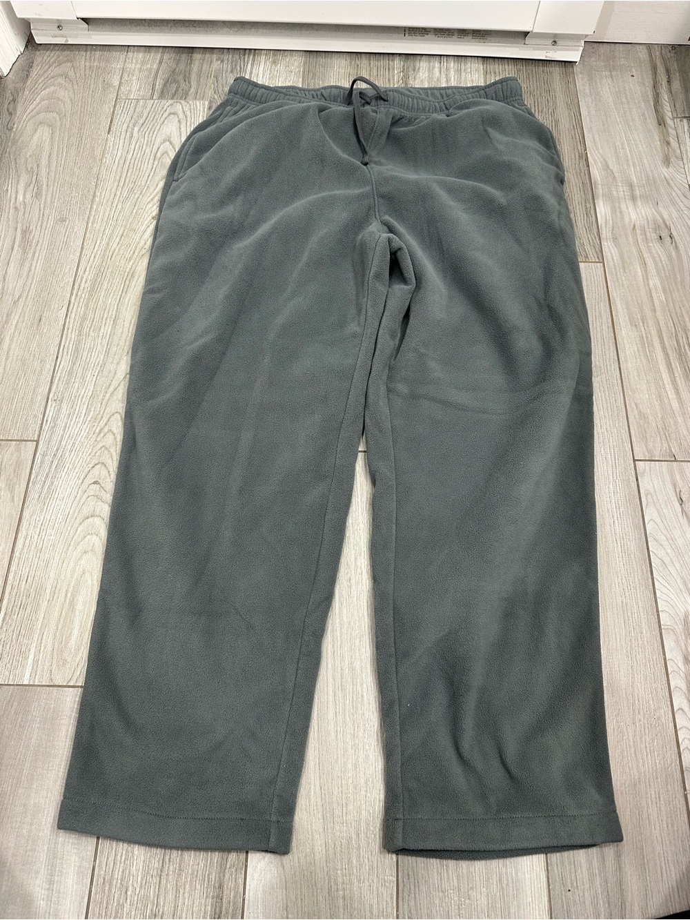 Lands' End Men's Dark Gray Fleece Joggers